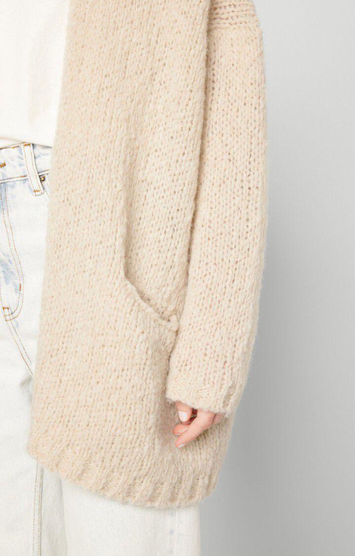 American Vintage Gilet Femme Noboo - SABLE CHINE 42 Manches Longues Beige - E24