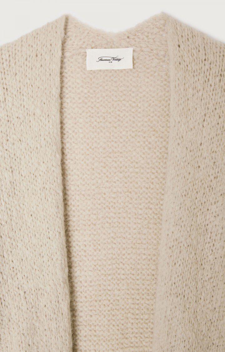 American Vintage Gilet Femme Noboo - SABLE CHINE 55 Manches Courtes Beige - E24