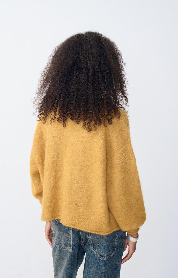 American Vintage Gilet Femme Nuny - MIEL CHINE 42 Manches Longues Marron - H24