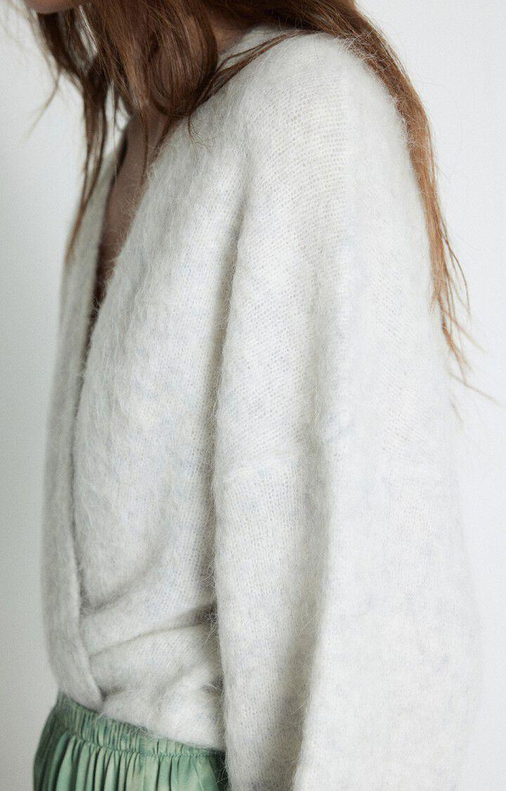 American Vintage Gilet Femme Nuny - POLAIRE CHINE 42 Manches Longues Gris - E25