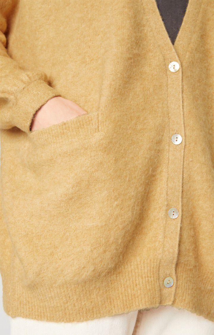 American Vintage Gilet Femme Ozolittle - BISCOTTI CHINE Manches Longues Beige - H21
