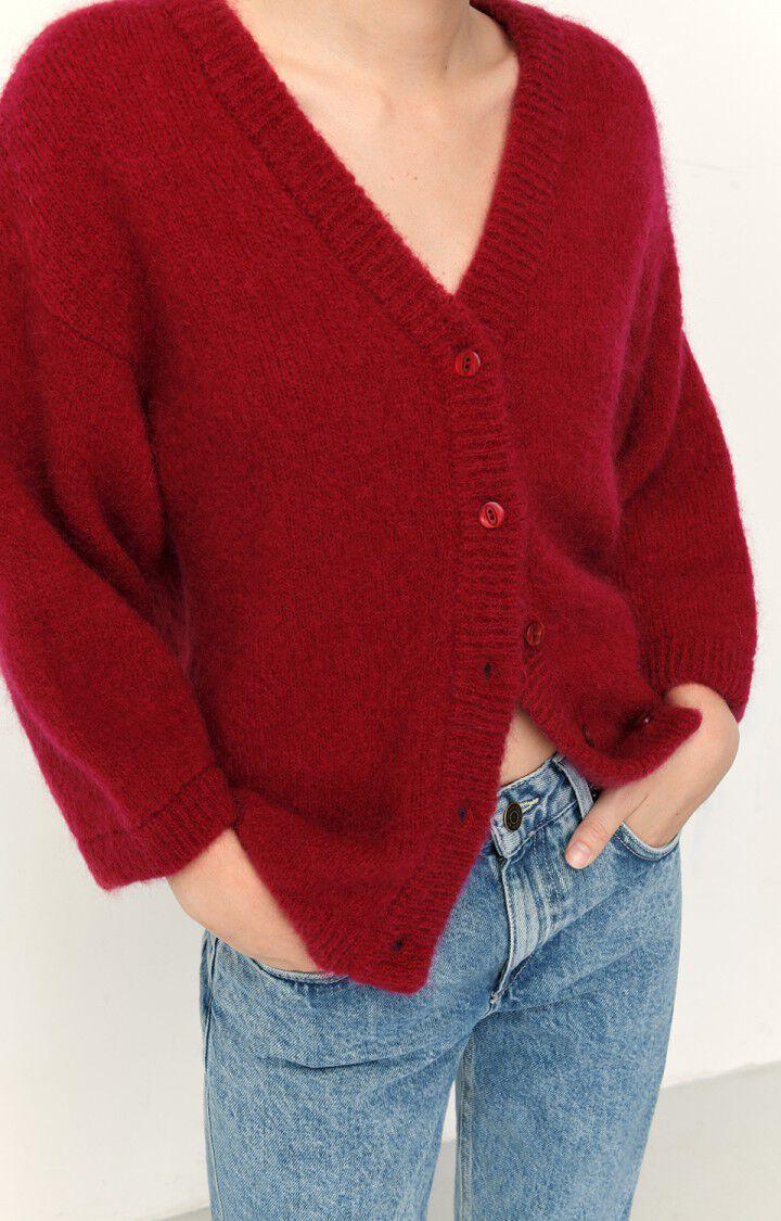 American Vintage Gilet Femme Pinobery - CABARET 39 Manches Longues Rouge - H22