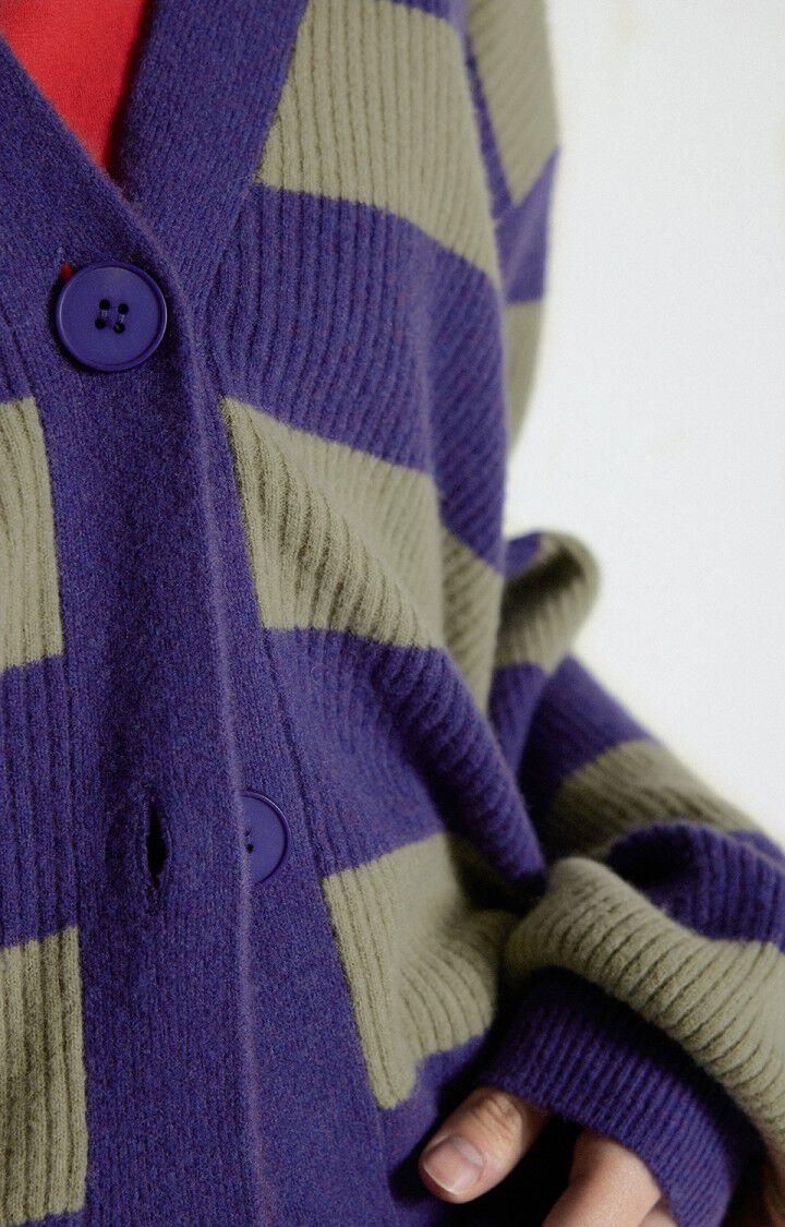 American Vintage Gilet Femme Raxow - VIOLET RAYE RIVE 53 Manches Longues Violet - E25
