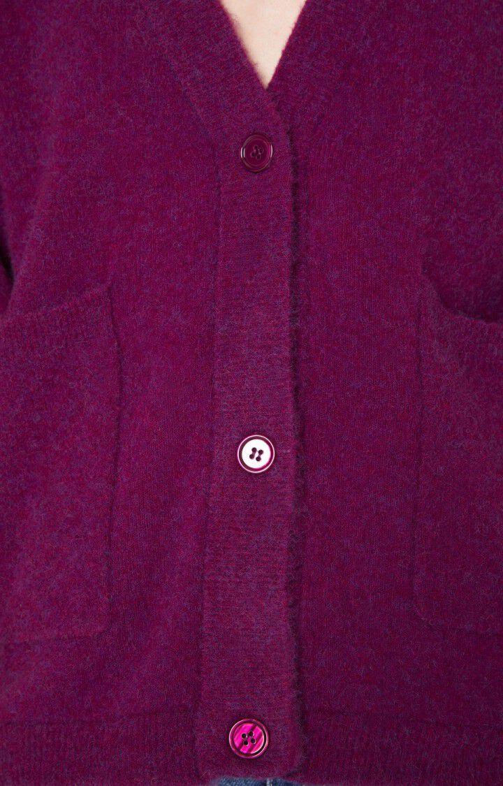 American Vintage Gilet Femme Razpark - RAISIN CHINE 40 Manches Longues Violet - H22