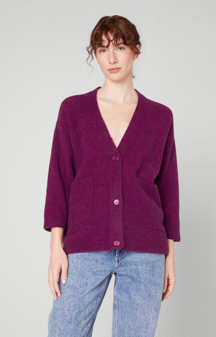 american vintage Gilet femme Razpark - RAISIN CHINE 40 Manches longues Violet - H22