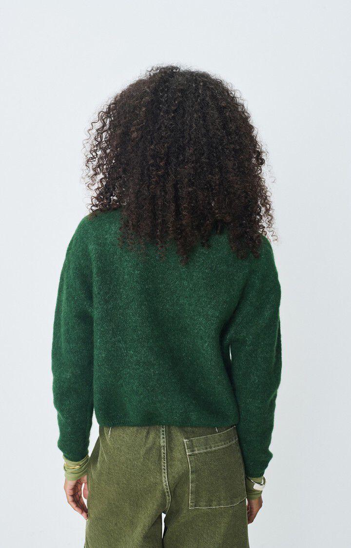 American Vintage Gilet Femme Vitow - BASILIC CHINE 50 Manches Longues Vert - E25