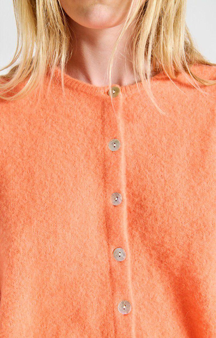 American Vintage Gilet Femme Vitow - CAROTTE FLUO CHINE 50 Manches Longues Orange - E25