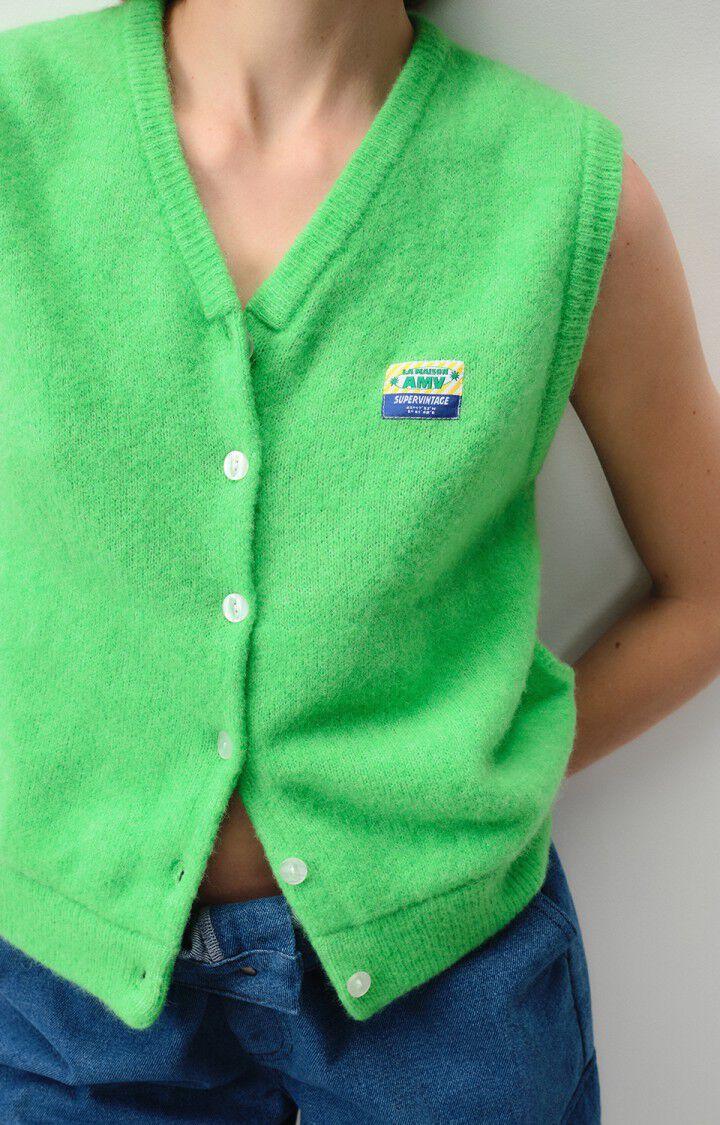 American Vintage Gilet Femme Vitow - CHRYSALIDE 0 Sans Manches Vert - E24