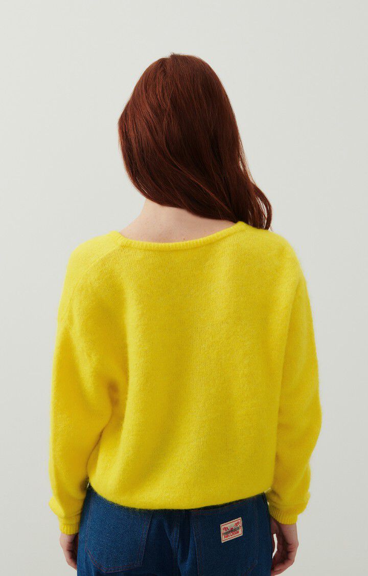 American Vintage Gilet Femme Vitow - ETINCELLE 50 Manches Longues Jaune - E24