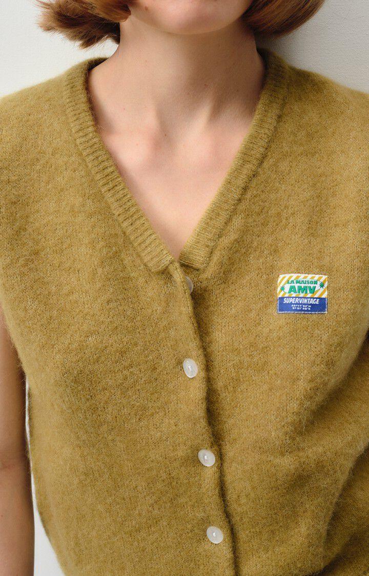 American Vintage Gilet Femme Vitow - MARAIS 0 Sans Manches Marron - E24