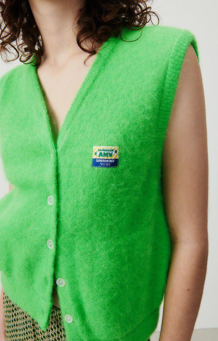 American Vintage Gilet Femme Vitow - PERRUCHE 0 Sans Manches Vert - E24