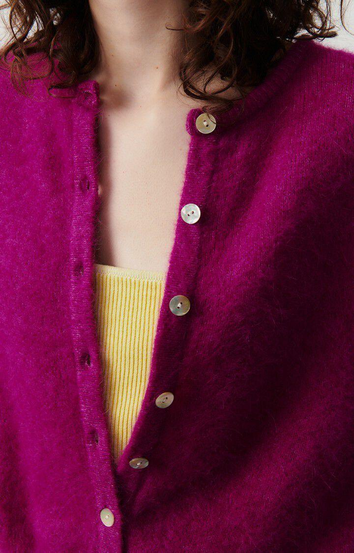 American Vintage Gilet Femme Vitow - RAISIN 50 Manches Longues Violet - E24