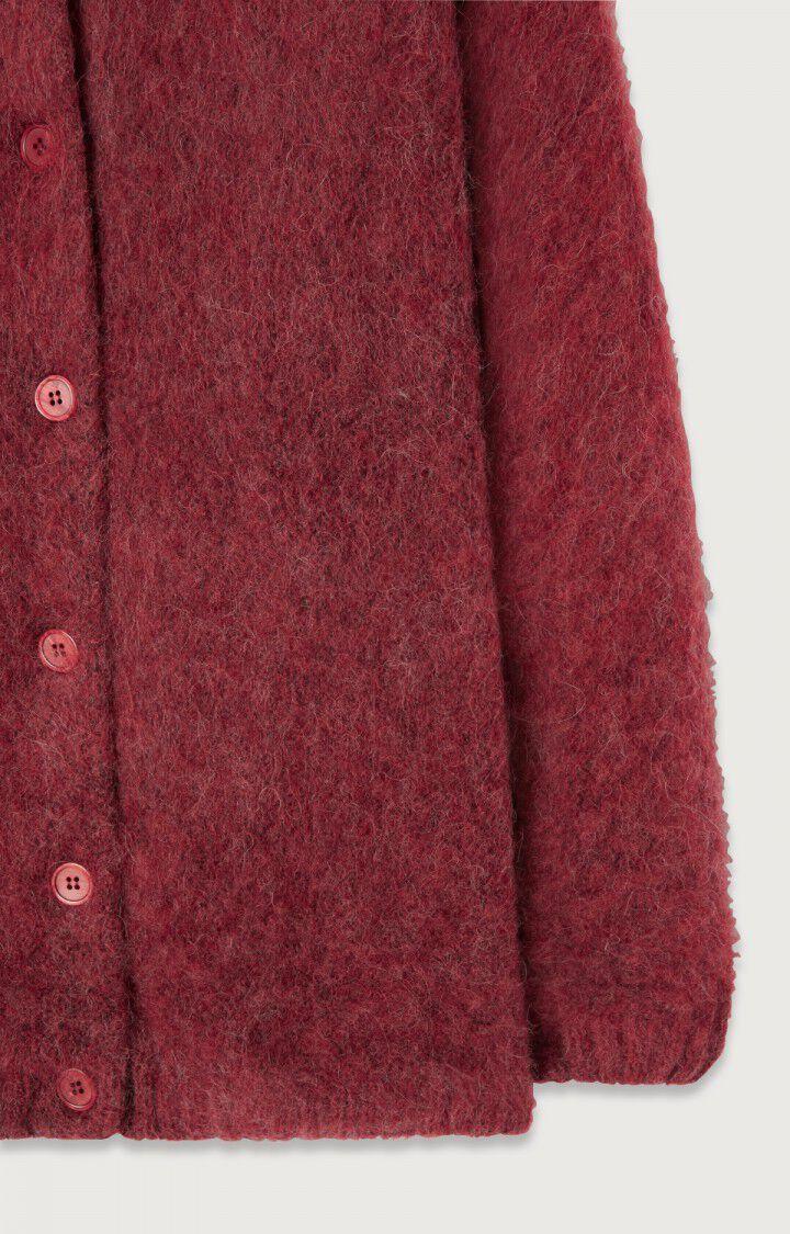American Vintage Gilet Femme Yanbay - AIRELLE CHINE Manches Longues Rouge - H22B