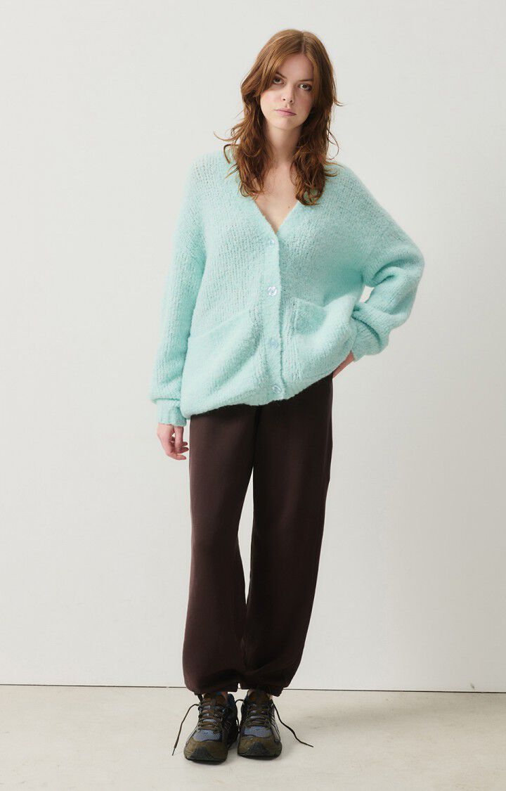 American Vintage Gilet Femme Zolly - GLACIAL 49 Manches Longues Bleu - H24