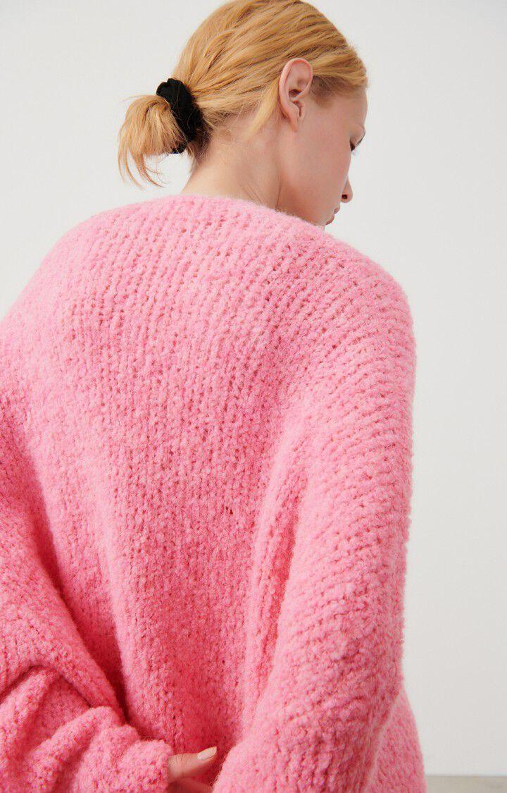 American Vintage Gilet Femme Zolly - PINKY 35 Manches Longues Rose - E24