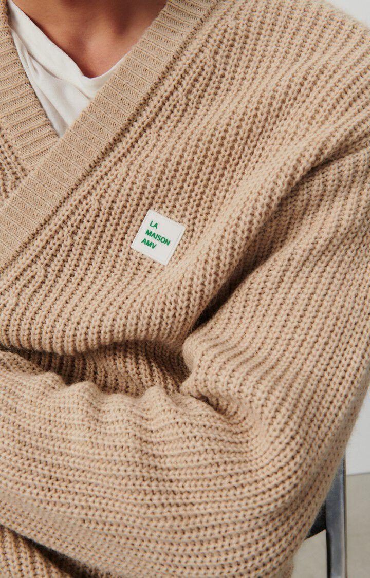 American Vintage Gilet Homme Crashway - LIN CHINE 55 Manches Longues Beige - E24