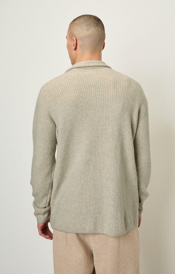 American Vintage Gilet Homme Domy - SABLE CHINE Manches Longues Beige - E22