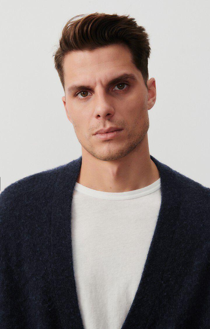 American Vintage Gilet Homme Ducksbay - NAVY CHINE NOIR 52 Manches Longues Noir - E24