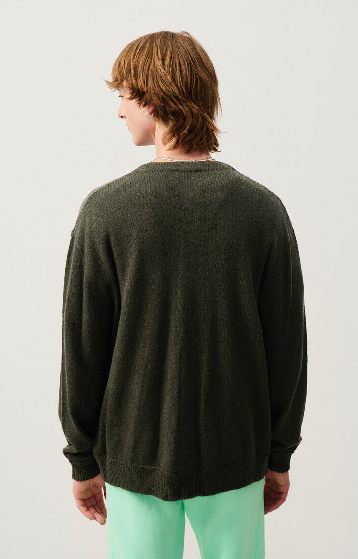 American Vintage Gilet Homme Falyday - ALGUE CHINE NOIR 62 Manches Longues Vert - H24