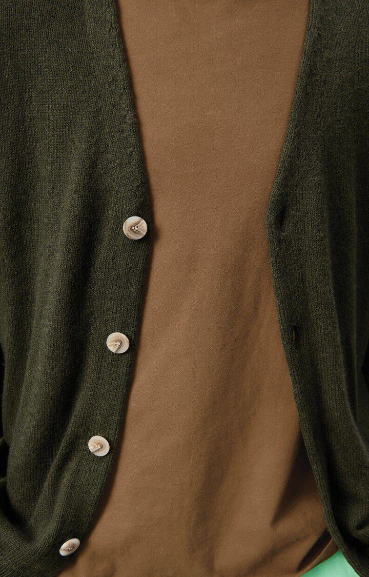 American Vintage Gilet Homme Falyday - ALGUE CHINE NOIR 62 Manches Longues Vert - H24