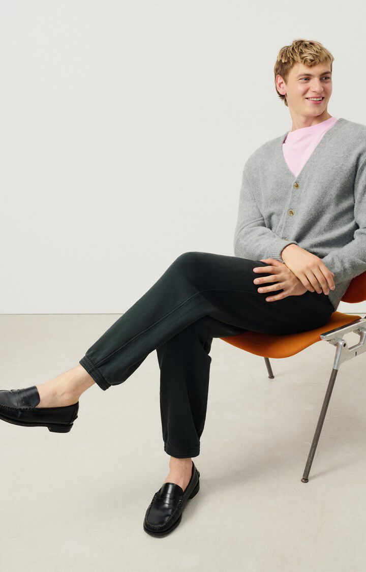 American Vintage Gilet Homme Falyday - GRIS CHINE 62 Manches Longues Gris - H24