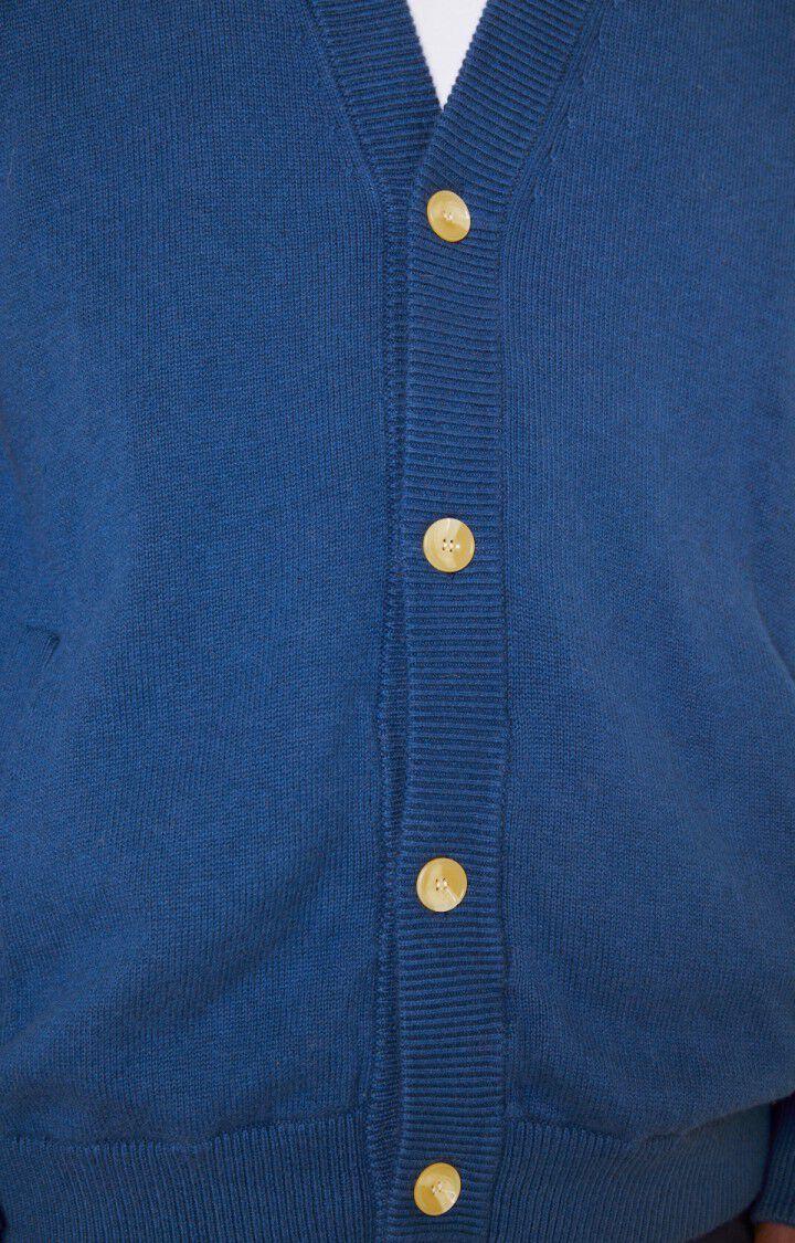 American Vintage Gilet Homme Kezistreet - INDIGO Manches Longues Bleu - E21