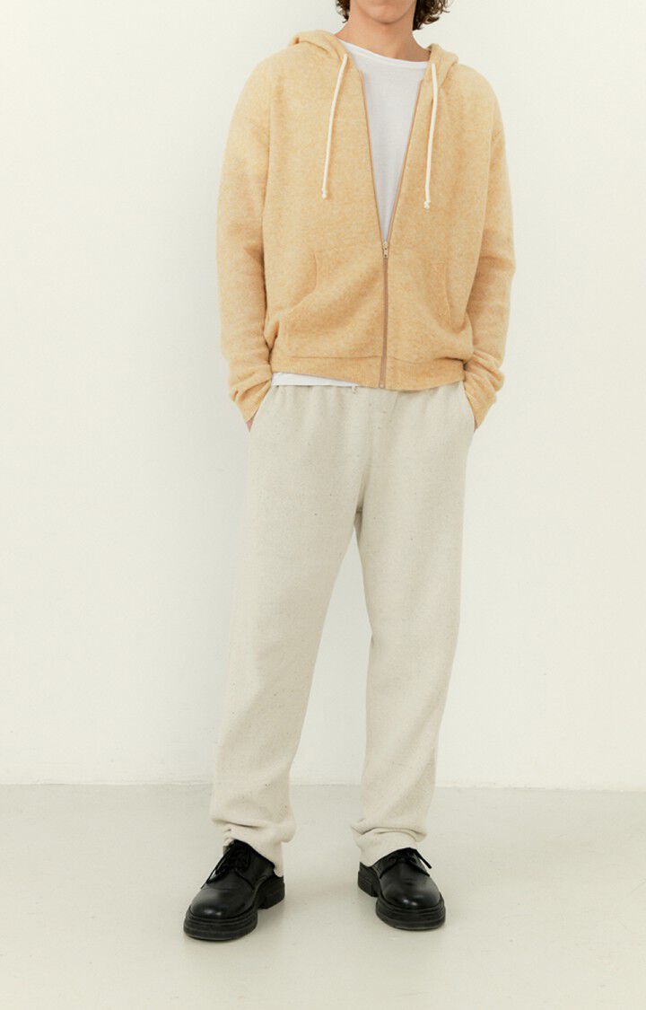 American Vintage Gilet Homme Razpark - BEIGE MULTICHINE 60 Manches Longues Beige - E23