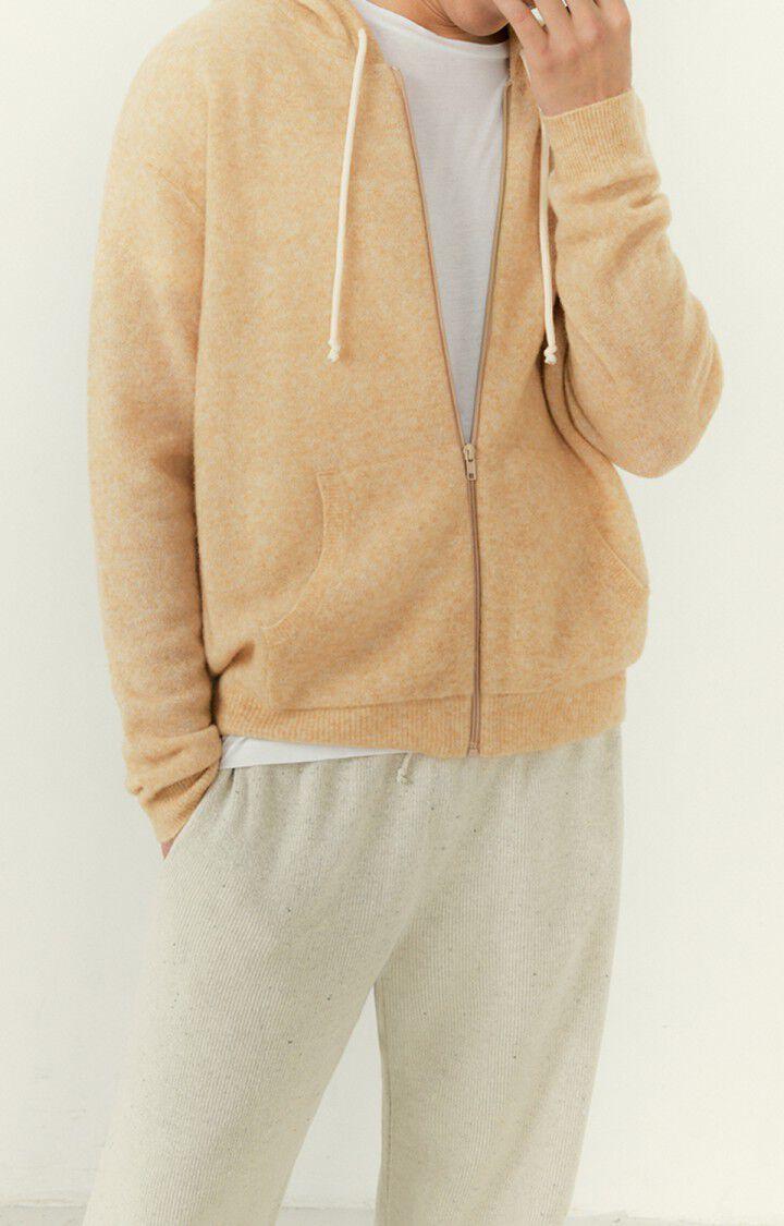 american vintage Gilet homme Razpark - BEIGE MULTICHINE 60 Manches longues Beige - E23