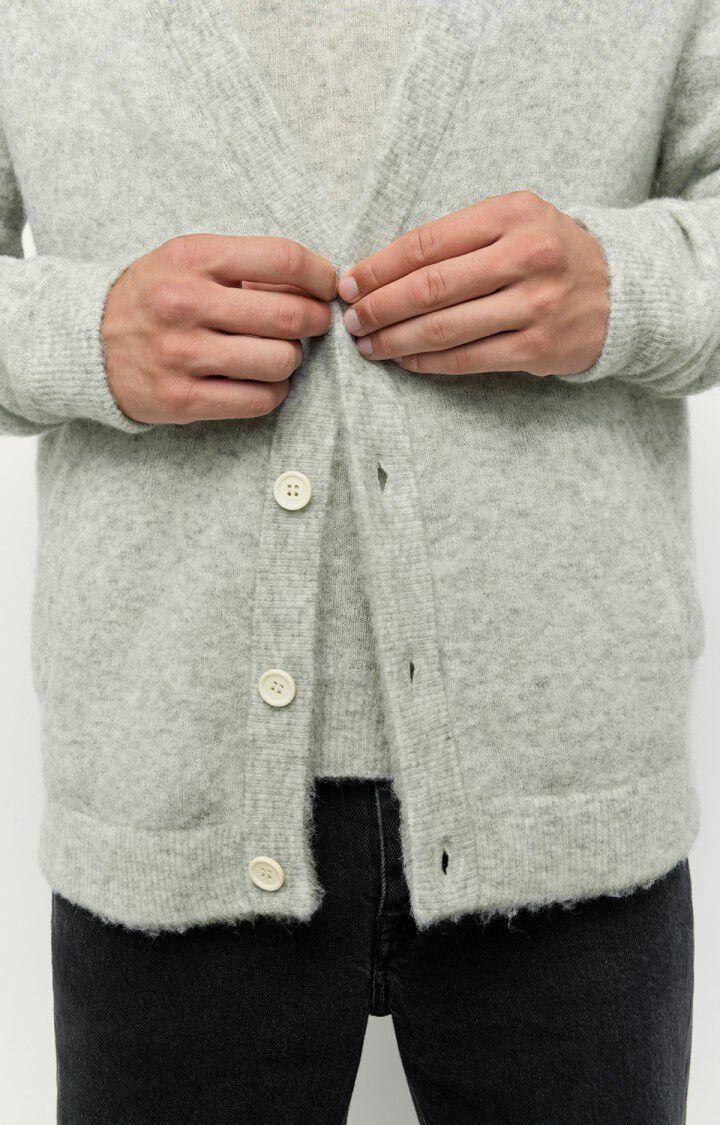 American Vintage Gilet Homme Razpark - POLAIRE CHINE Manches Longues Gris - H22