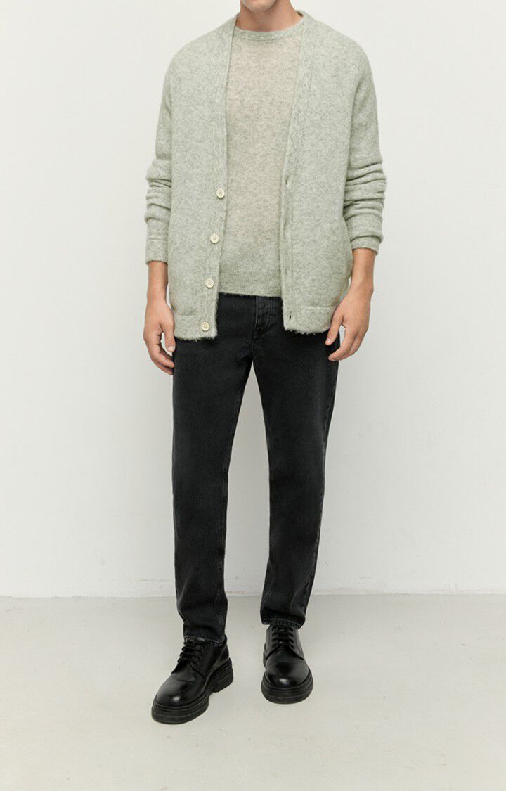 American Vintage Gilet Homme Razpark - POLAIRE CHINE Manches Longues Gris - H22