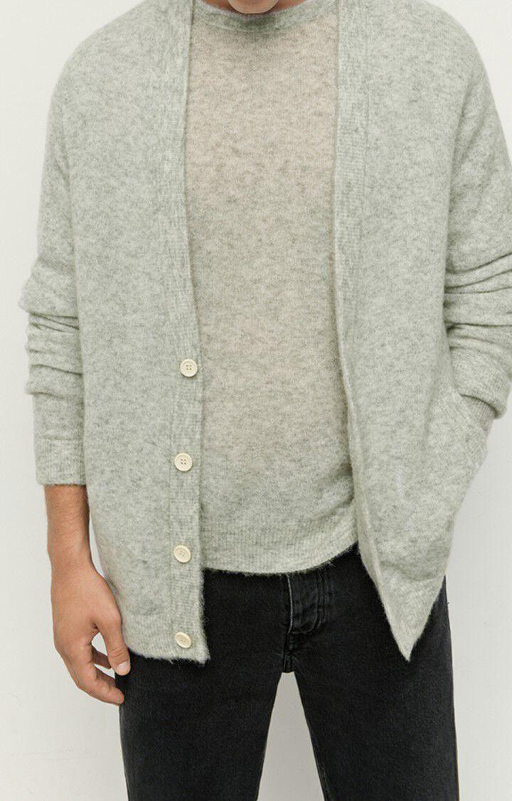 american vintage Gilet homme Razpark - POLAIRE CHINE Manches longues Gris - H22