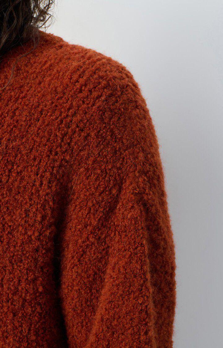 American Vintage Gilet Homme Zolly - BRIQUE CHINE 56 Manches Longues Rouge - H24