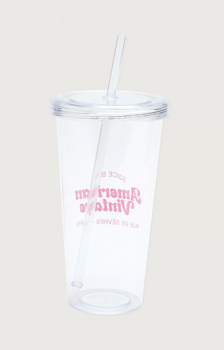 American Vintage Gobelet Réutilisable "Juice Bar" - ROSE Rose - H24