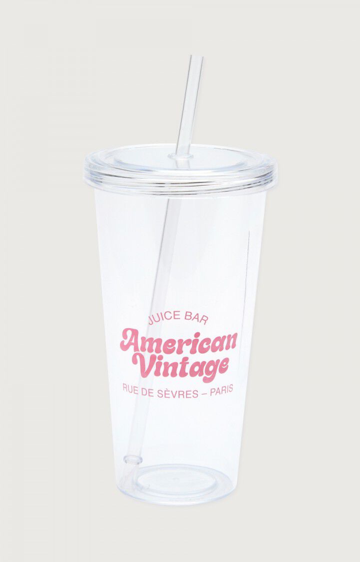 american vintage Gobelet réutilisable "Juice Bar" - ROSE Rose - H24