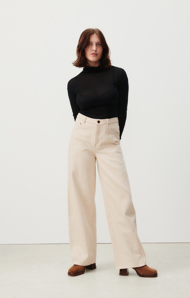 American Vintage Jean Balloon Femme Tineborow - ECRU Beige - E24