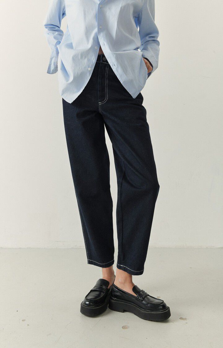 American Vintage Jean Big Carrot Femme Akyboo - BRUT Bleu - H22