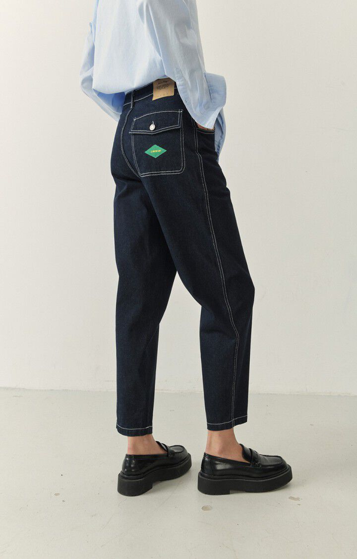 American Vintage Jean Big Carrot Femme Akyboo - BRUT Bleu - H22