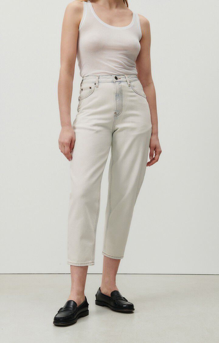 american vintage Jean big carrot femme Joybird - SUPER BLEACHED Blanc - H23