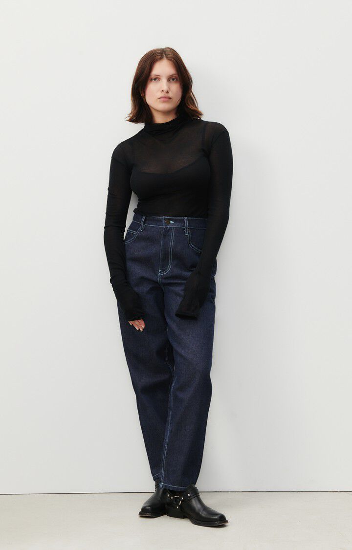 American Vintage Jean Big Carrot Femme Layecity - INDIGO Bleu - H23