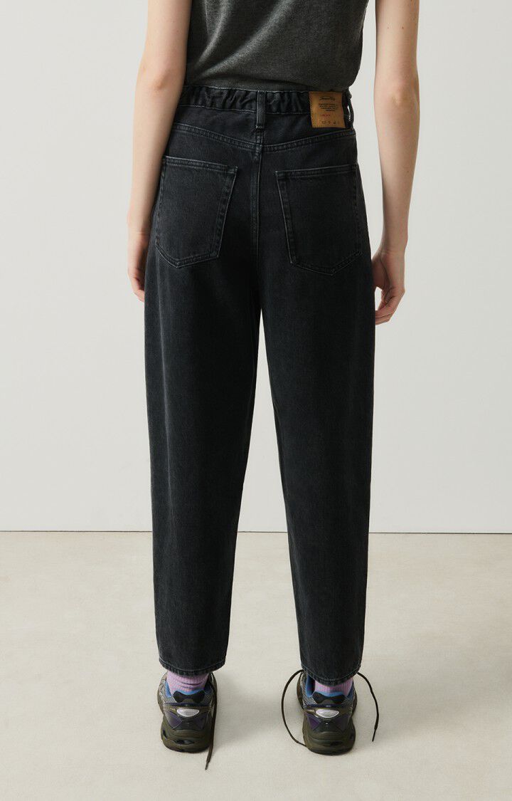 American Vintage Jean Big Carrot Femme Yopday - BLACK POIVRE ET SEL Noir - E25