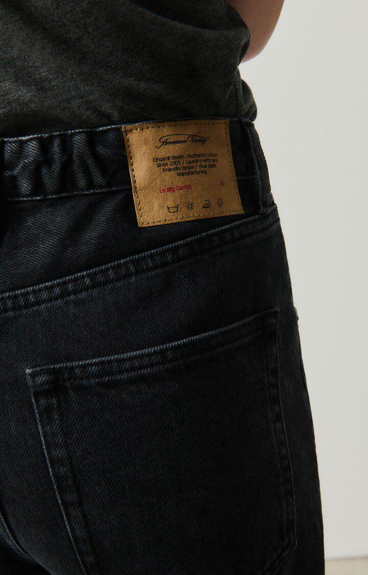 American Vintage Jean Big Carrot Femme Yopday - BLACK POIVRE ET SEL Noir - E25