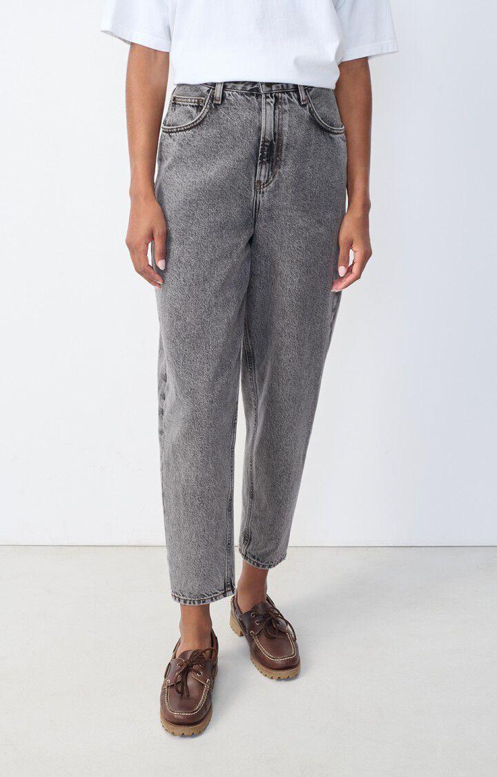 american vintage Jean big carrot femme Yopday - SALT AND PEPPER Gris - H24