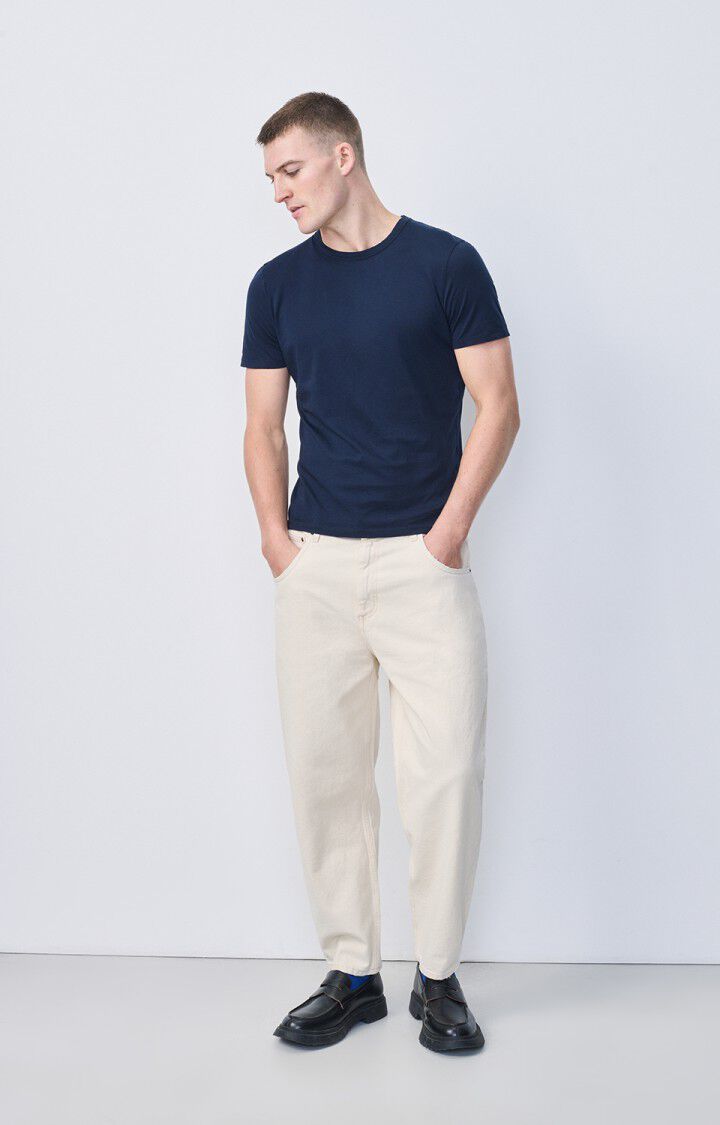 American Vintage Jean Big Carrot Homme Snopdog - ECRU Beige - E25