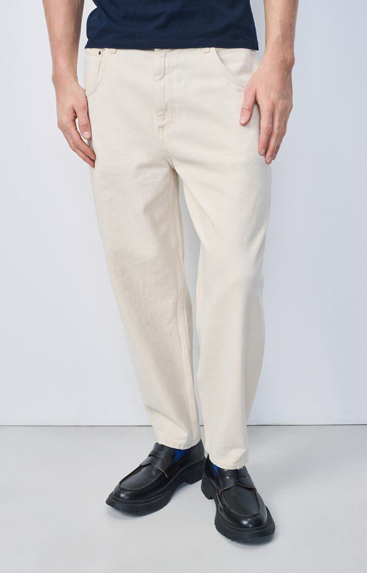american vintage Jean big carrot homme Snopdog - ECRU Beige - E25
