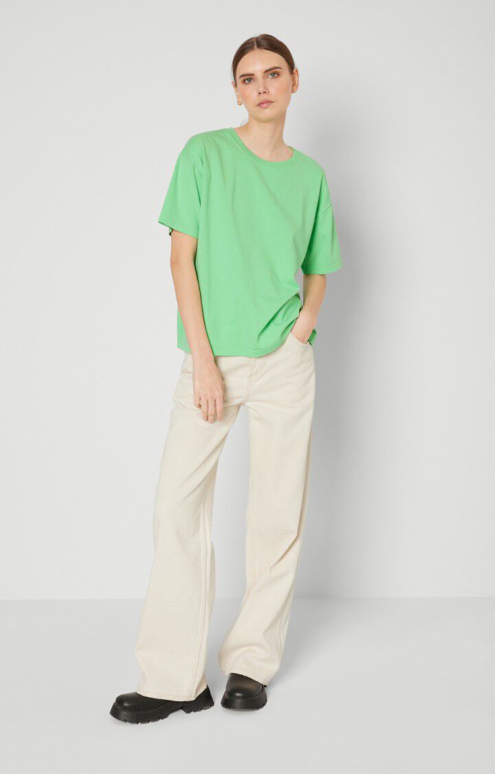 American Vintage Jean Big Droit Femme Tineborow - ECRU Beige - E23