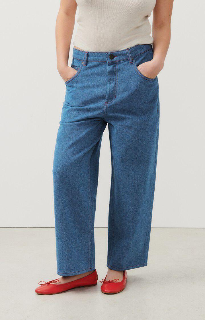 american vintage Jean boyfriend femme Faow - BLUE Bleu - E24