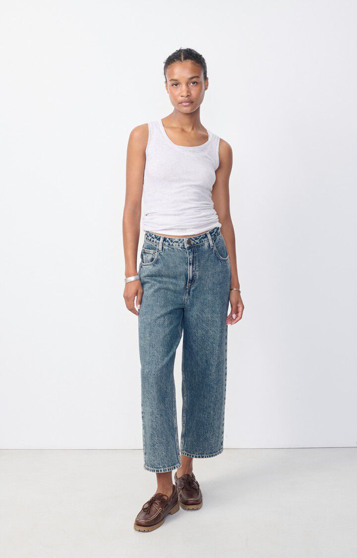 American Vintage Jean Boyfriend Femme Joybird - DIRTY Bleu - E25