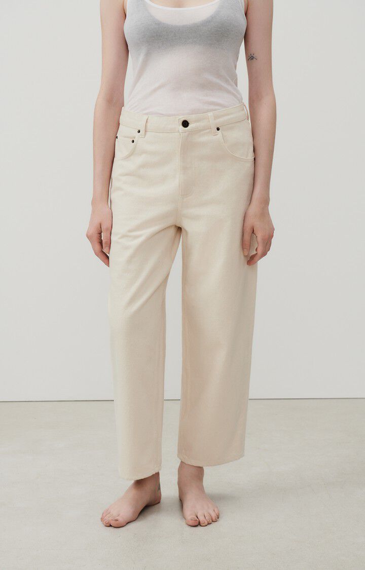 american vintage Jean boyfriend femme Spywood - ECRU Beige - E24