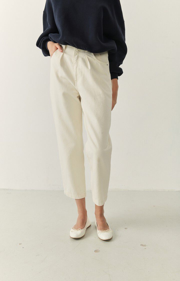 American Vintage Jean Carrot Femme Datcity - ECRU Beige - E23