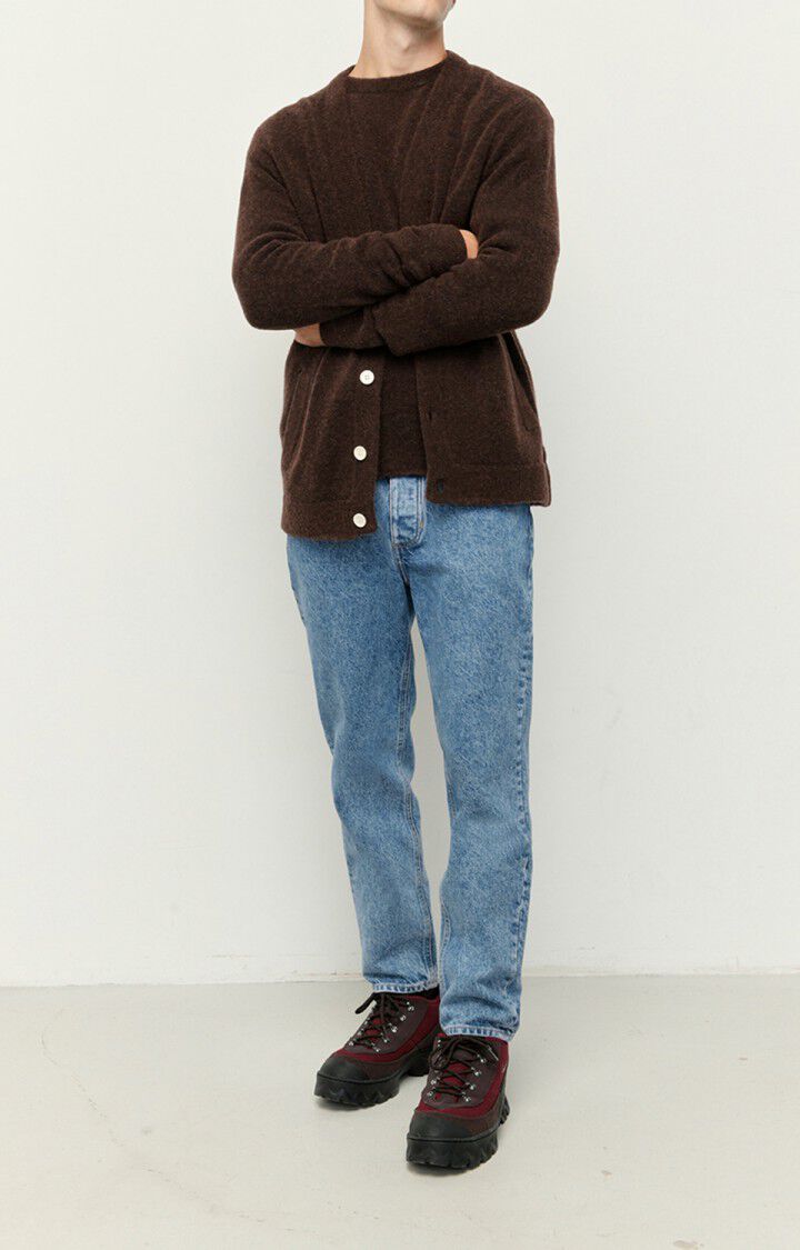 American Vintage Jean Carrot Homme Wipy - STONE POIVRE ET SEL Bleu - H22